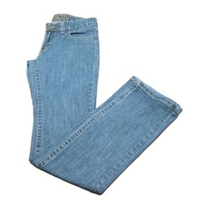 Kimes Ranch Betty Women's 6/36 *34 Straight Leg Mid Rise Jeans Blue Western